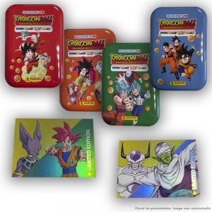 Dragon Ball Universal Collection Trading Cards - Boîte en métal de 32 cartes + 2 cartes en Édition Limitée