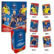 Equipe de France de Football - Lot Tin Box 15 pochettes + 3 cartes EL + Album